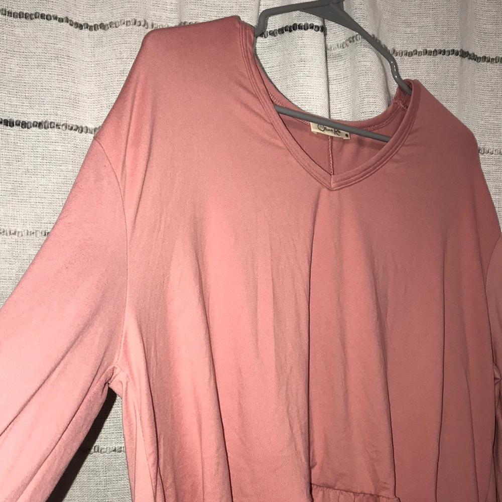 Rose Pink Ruffle Top - Picture 2 of 3